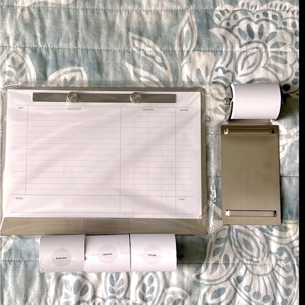 Cloth & Paper Modern Bound Notebook, Task Roller with Refills